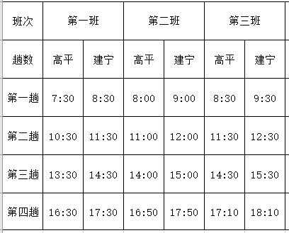 高平到是未班车时刻表（高平客车时刻表）-图1