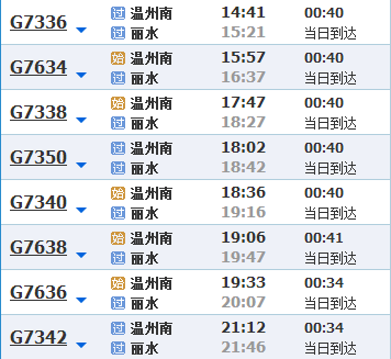 丽水至温州班车时刻表（丽水至温州班车时刻表查询）-图2