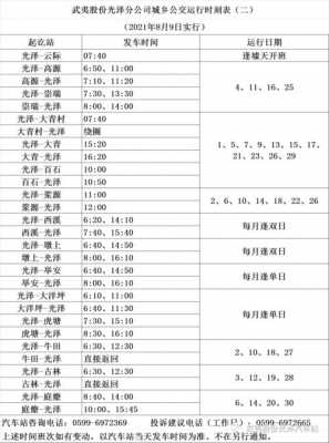 光泽到泰宁班车时刻表（光泽到泰宁班车时刻表最新）-图1