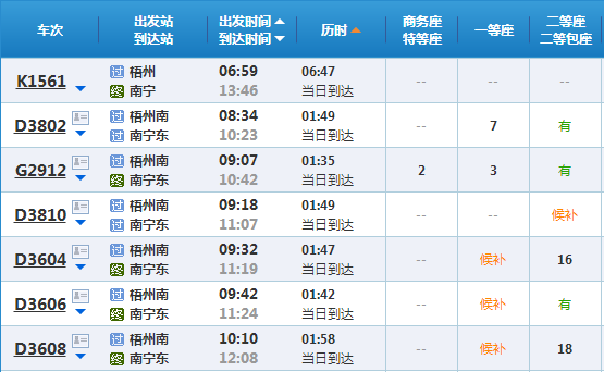 广州到梧州班车时刻表查询（广州到梧州高铁站列车时刻表）-图1
