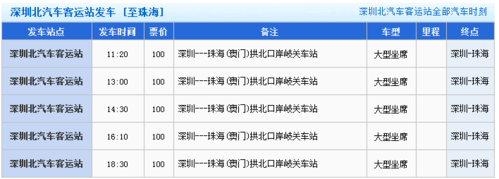 珠海到深圳班车时刻表查询（珠海到深圳班车时刻表查询电话）-图1