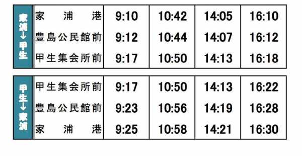 日本直岛班车时刻表（日本客运站）-图1