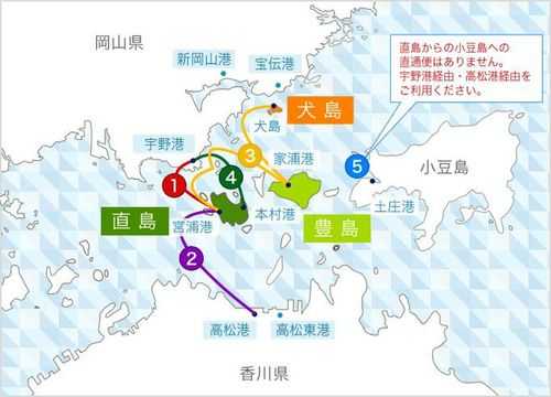 日本直岛班车时刻表（日本客运站）-图3