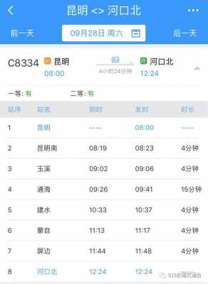 昆明去河口班车时刻表（昆明去河口班车时刻表查询）-图3