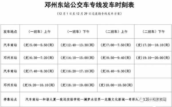 邓州班车时刻表（邓州大巴电话）-图1