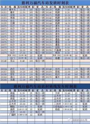 慈利至高峰班车时刻表（慈利县汽车站时刻表）-图3