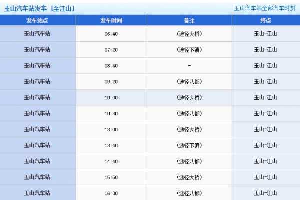 南昌到玉山班车时刻表（南昌到玉山班车时刻表查询）-图2