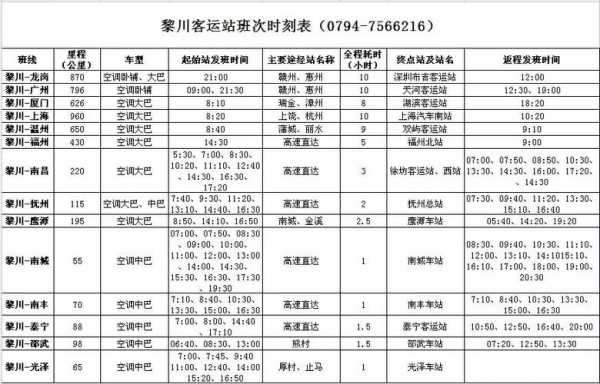 崇仁县班车时刻表（崇仁县长途汽车站时刻表查询）-图1