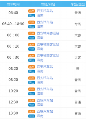 西安去洛南的班车时刻表（西安到洛南班车每天最早是几点）-图1