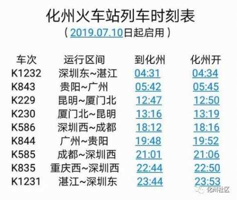 南宁到化州班车时刻表（南宁到化州的火车时刻表）-图1