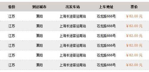 关于溧阳到上海班车时刻表查询的信息-图2