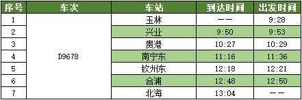 北海至玉林班车时刻表（北海至玉林班车时刻表查询）-图1