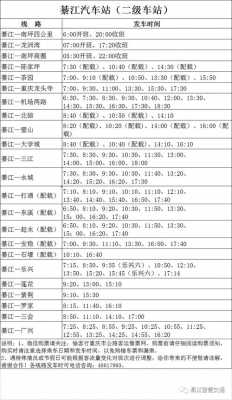 重庆綦江班车时刻表查询（綦江客车时刻表查询）-图1