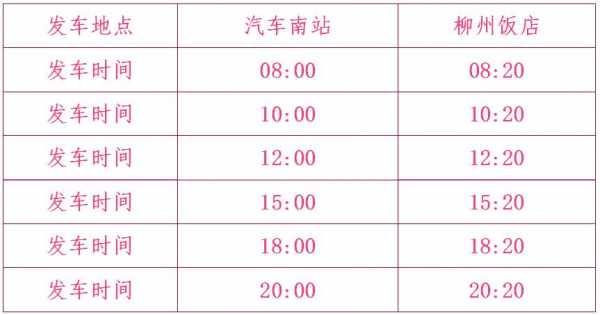 柳州飞机场班车时刻表（柳州飞机场班车时刻表查询）-图1