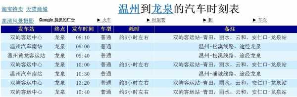 龙泉到丽水的班车时刻表（龙泉到丽水的车票）-图2