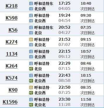 北京呼和浩特班车时刻表（北京到呼和浩特的长途汽车随车电话）-图2