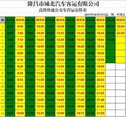 隆昌班车时刻表（隆昌汽车站短途时刻表查询）-图1