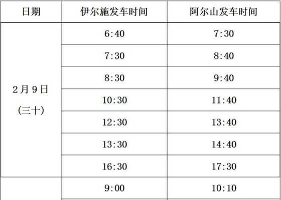 阿尔山客运站班车时刻表（阿尔山汽车线路）-图3