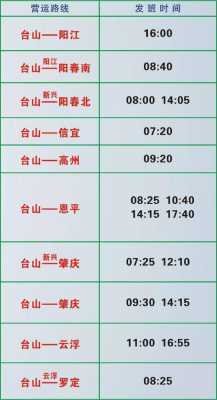 台山至江门班车时刻表（台山至江门汽车站时刻表）-图2